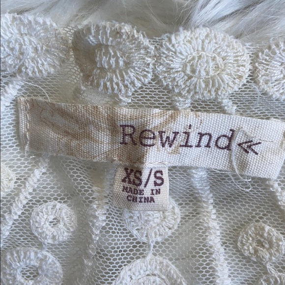 REWIND Sheer Lace Embroidered Bell Sleeve Top 🔴 - Picture 10 of 14